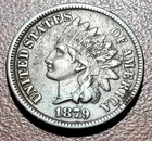 1879 Indian Head Cent Choice VF Original Toning IHC IHP Penny Coin