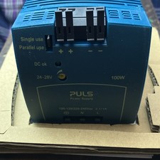 PULS MiniLine ML100.100 100W Power Supply 24-28V DC 4.2-3.6A Enclosed Blue