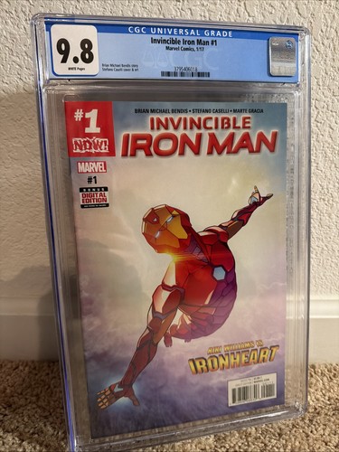 Invincible Iron Man #1 CGC 9.8 Marvel 1st Cover App of Riri Williams as Ironhear