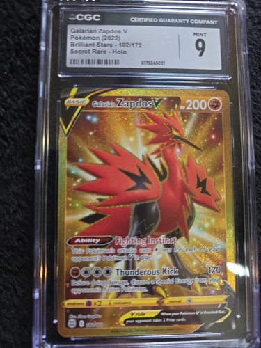 Galarian Zapdos V graded CGC 9 for sale on eBay