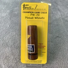 Vtg Faulks PW-70 Pintail Whistle Duck Call Waterfowl Hunting Bird Old Wood NOS