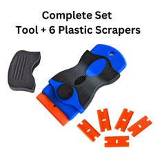 Plastic Scraper Tool Glass Window Cleaning Paint Removal Dirt sticker Removal UK