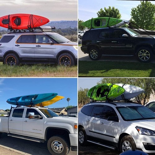 Kayak Tie Down Straps for Car Top Roof Rack Surfboard Lashing Strap Heavy Dut... - Picture 4 of 9