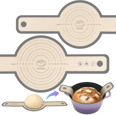 Silicone Bread Sling for Dutch Oven, 2 Pcs Non-Stick & No Objectional Odor Bread