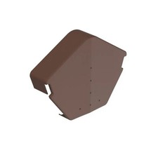Hambleside Danelaw Angle Ridge End Cap - Roof Apex Cover - Brown - Twin Pack