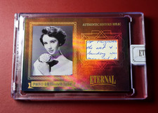 2024 Eternal Cuts Elizabeth Taylor 4-Line Blue Ink Handwriting Relic 44/99