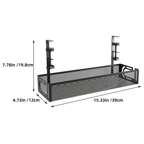 Cable Rack under Desk Wire Cord Organizer for Tidy - Afbeelding 10 van 12