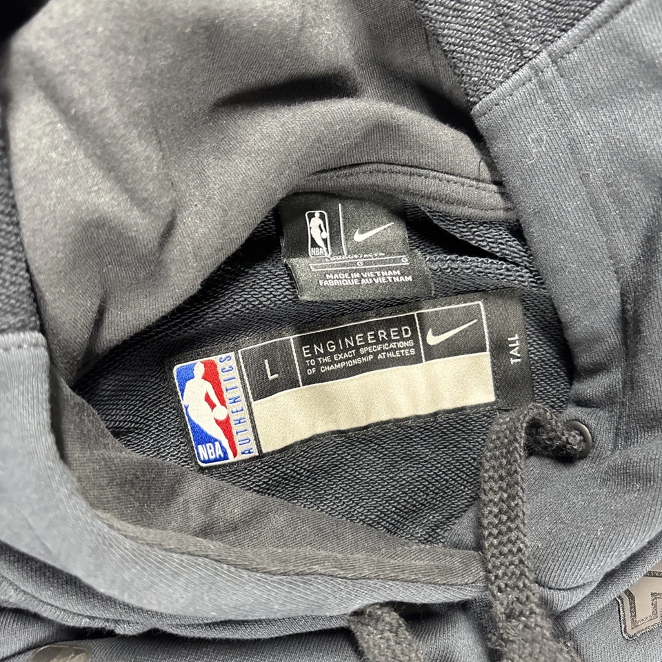 Nike Atlanta Hawks ATL Logo Size Large Tall - NBA Hoodie Pullover Basketball BLK - Image 3 of 4