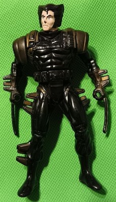 Vintage 1993 Marvel X-Men Wolverine Spy Suit 5  Toy Biz Action Figure(BT)