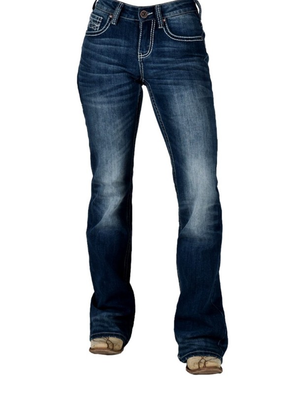 Cowgirl Tuff Western Jean Women Peacekeeper 26 X-Long Dark Wash JPCKPR CLEARANCE