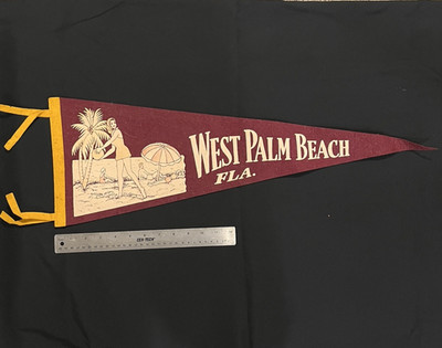 Vintage Felt Pennant - West Palm Beach Florida