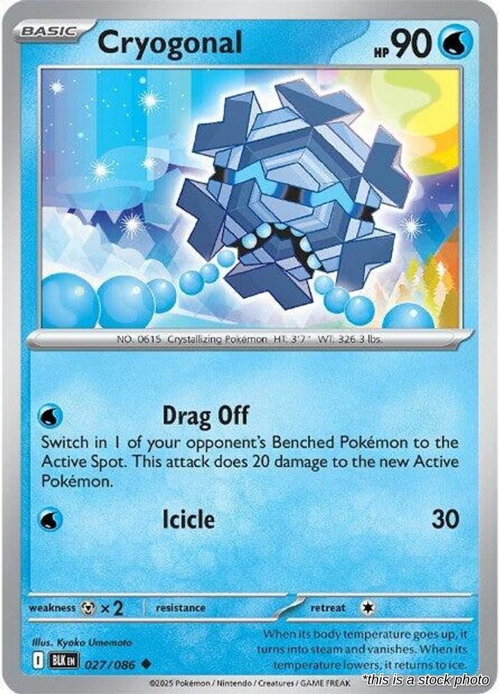 Cryogonal Reverse Holofoil [BLK - 027/086]