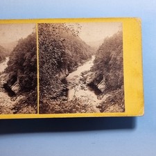 Pitlochry Stereoview 3D C1870 Real Photo Scotland Killiecrankie Pass Ben Y Gloe