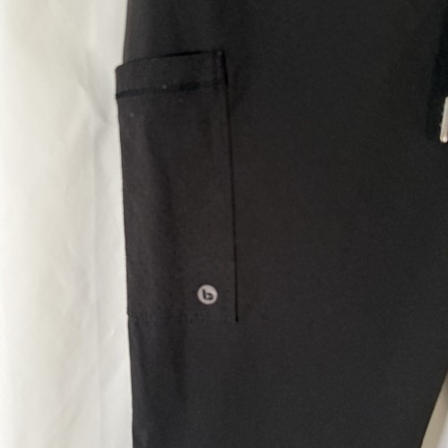Barco One Scrub Pants Women's Medium Petite Black Jogger Drawstring Elastic Wais - Picture 4 of 10
