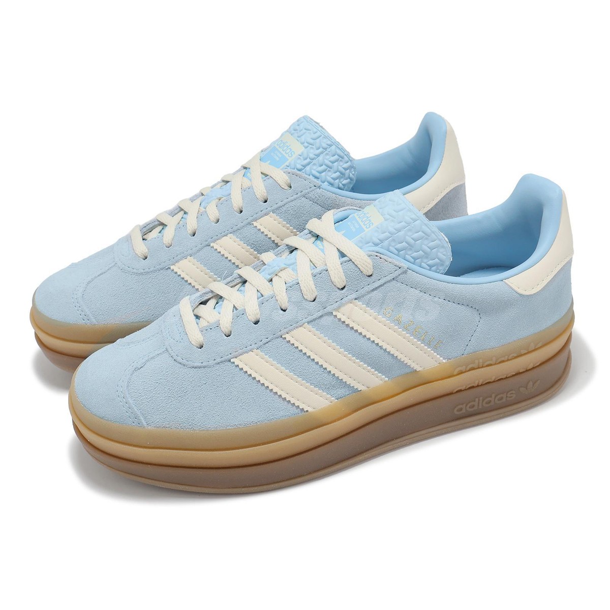 adidas Originals Gazelle Bold W Clear Sky Cream White Gum adidas Originals Gazelle Bold W Clear Sky Cream White Gum