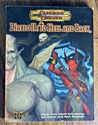 Diablo II: To Hell and Back D&D 3e Adventure Gamebook - Rare! WoC Blizzard 