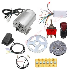 Moped Dirt Bike Go Kart Pedal Brushless 1800W 48V Electric Motor Controller Kit