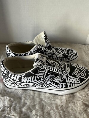 Vans Y2K Retro Streetwear Sneaker Mens 7.5 Black/White Casual Skater Shoes