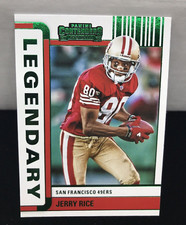 Jerry Rice Legendary Green Foil Insert 2022 NFL Contenders #LGD-JRI SF 49ers