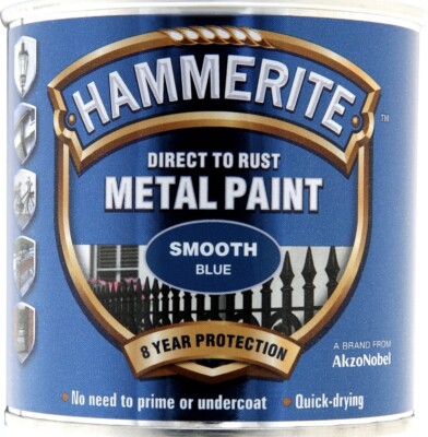 Hammerite glatt blau Metalllack für Bremssättel Tore Radläufe Bremstrommeln