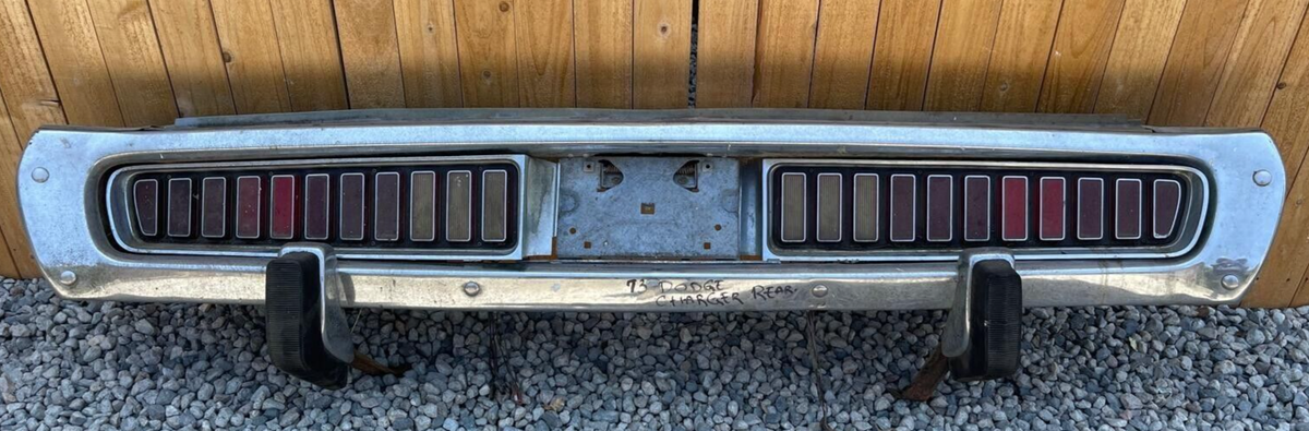 1973 Dodge Charger X Rear Back Bumper | Triple Plated Chrome