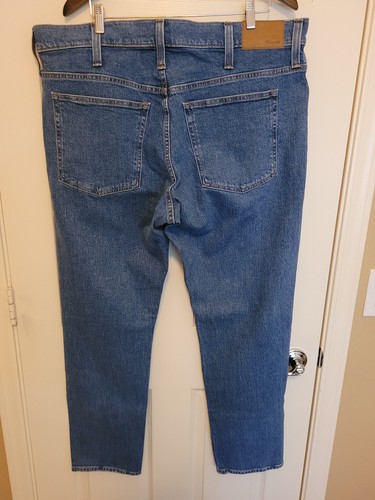 NWT Mens Madewell Athletic Slim Blue Jeans Flex Denim N1995 SIZE 40 x 32 NEW - Picture 4 of 15