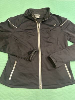 Women s New Balance Zip front  Jacket  Black REFLECTIVE Size XL
