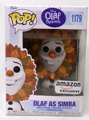 Funko Pop Disney Olaf Presents 1179 Olaf As Simba Amazon Vinyl Figure New