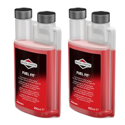 2xGenuine Briggs & Stratton Fuel Fit 250ml 992381 Stabiliser Keeps