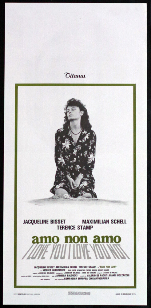 Locandina originale film Amo non amo (1979) - Regia di Armenia Balducci