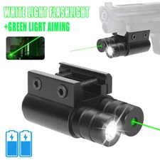 Compact Green Laser Sight & Flashlight Combo 20mm Picatinny Rail For Hunting