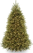 National Tree Company Pre-Lit Artificial Full Christmas Tree, Green, Dunhill Fir