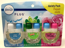 Febreze Plug Linen  Sky Gain Downy April Fresh Scented Oil 3 Dual Refills      