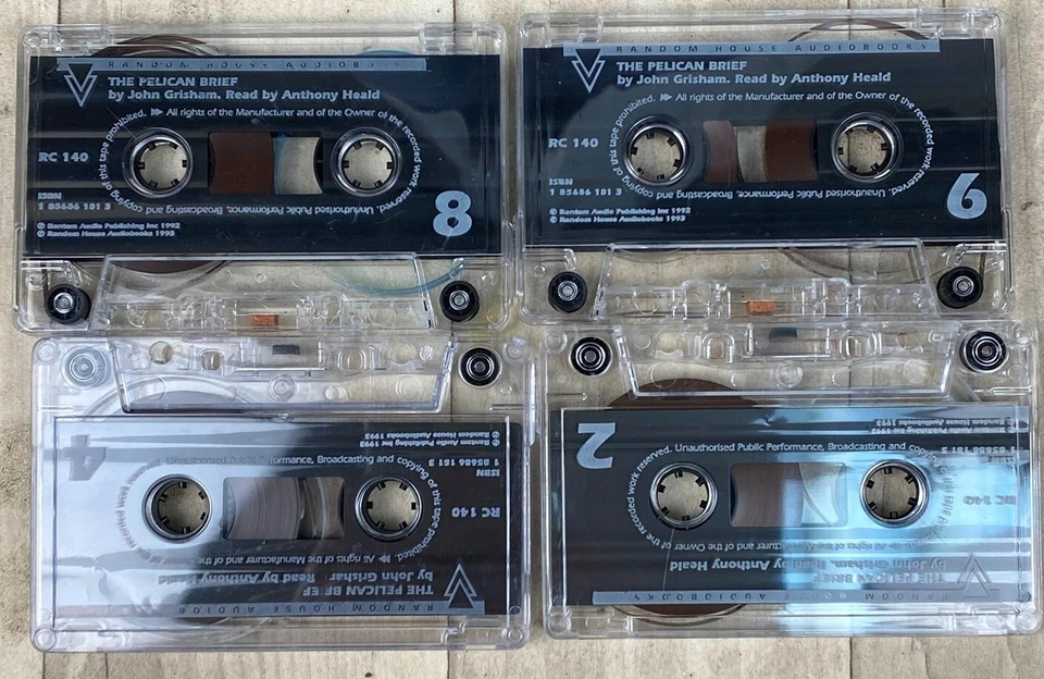 John Grisham - The Pelican Brief 4 X Kassette Band Hörbuch Roman Anthony Kopf - Bild 4 von 4