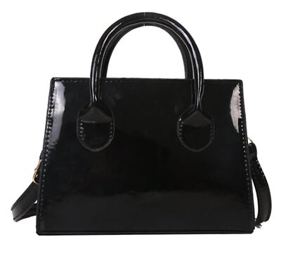 Patent Leather Handbag Shinny Clutch Purse Mini Shoulder Bag Evening Purse fo...