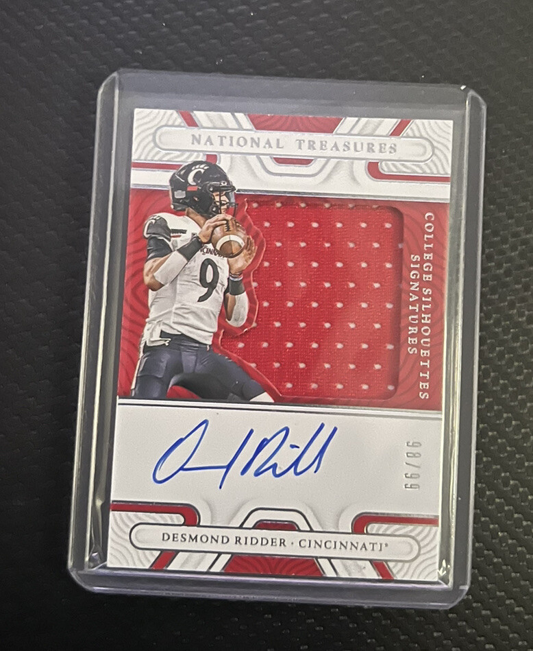 🔥2022 Panini National Treasures Collegiate Desmond Ridder RPA /99 Falcons🔥
