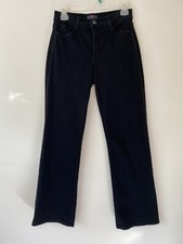 Not Your Daughters Jeans Womens 8P Black Sequined Striped Leg USA Made