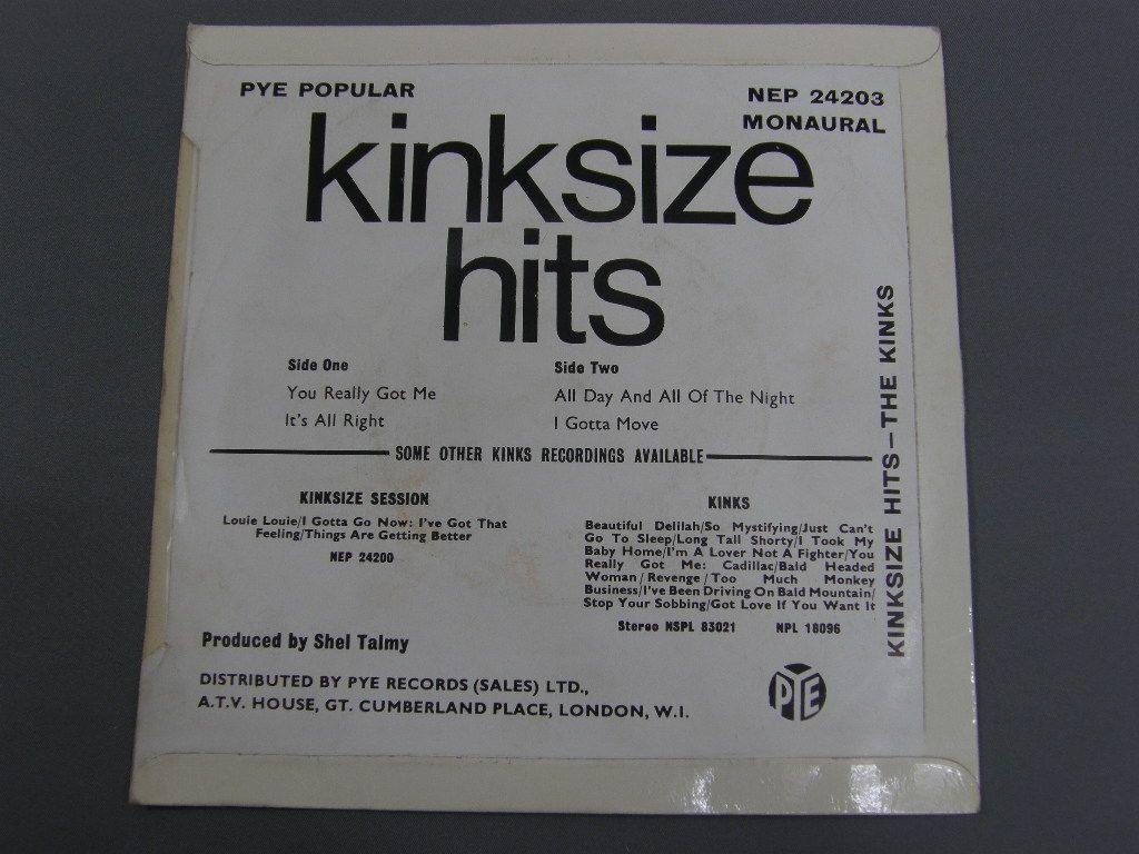 KINKS/KINKSIZE HITS EP ORIG UK NEP24203 | eBay