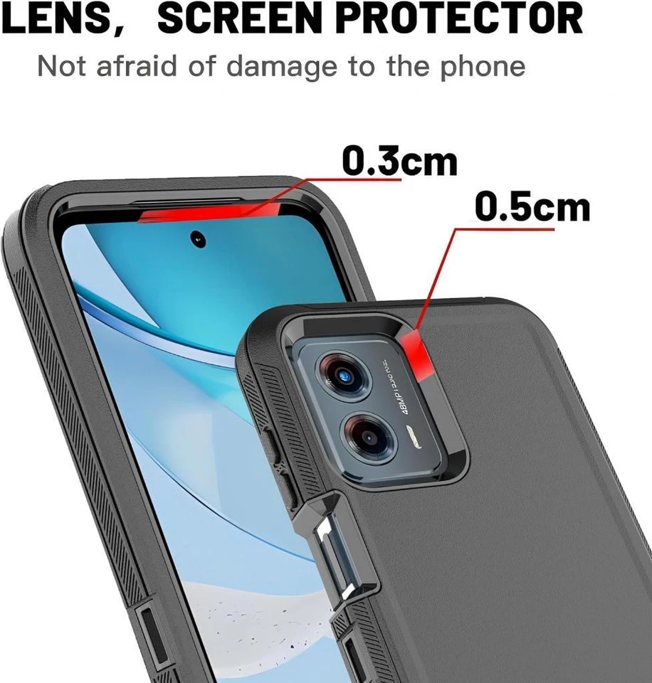 For Motorola Moto G Play 5G 2024 2023 Hard Case Fits Otterbox Belt Clip Holster - Image 3 of 4