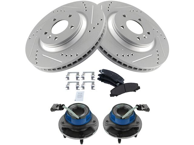 Front Brake Pad and Rotor and Wheel Hub Kit fits Lucerne 2006-2011 36DPJV