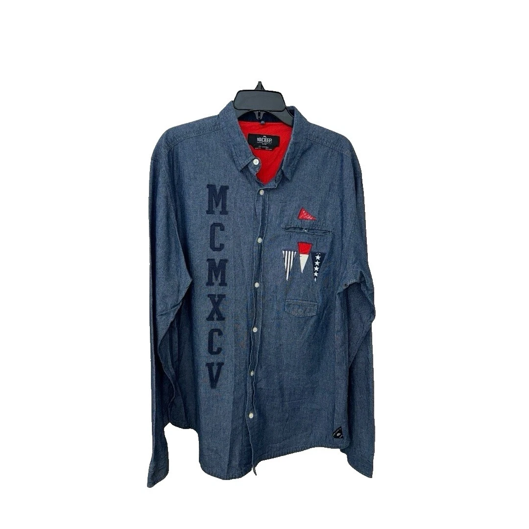 10.Deep Solid Casual Button-Down Shirts for Men