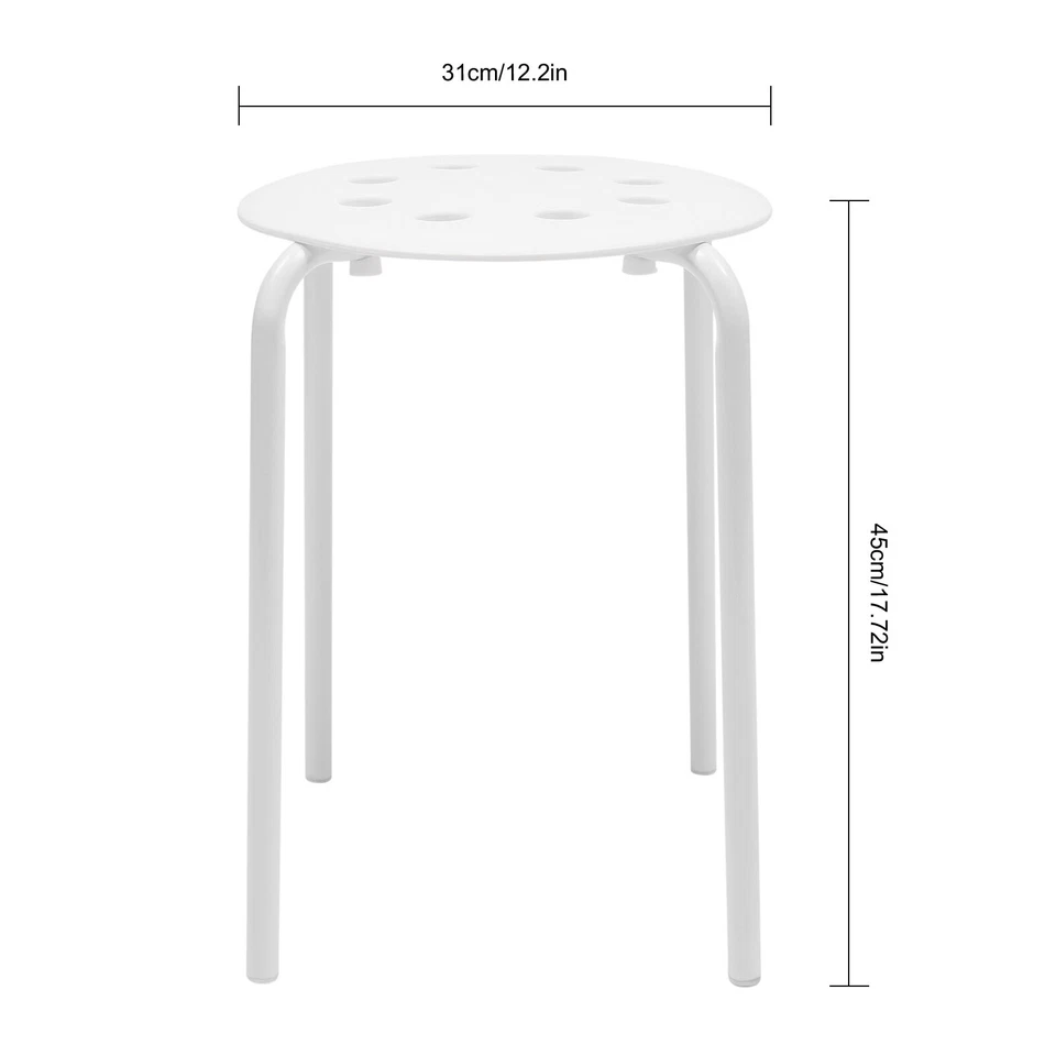 10 x Plastic Stacking Stools for Kids Students Classroom Home Kitchen Garden - Image 4 of 4