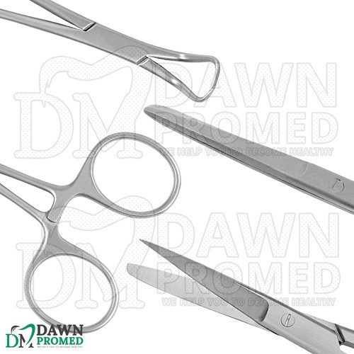 Kit básico de cirugía mayor de 108 piezas conjunto de instrumentos médicos quirúrgicos grado alemán - Imagen 6 de 8