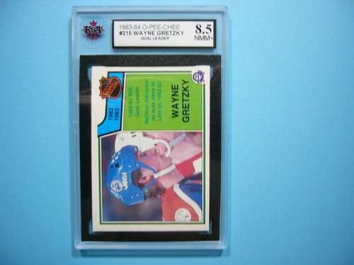 1983/84 O-PEE-CHEE HOCKEY CARD #215 WAYNE GRETZKY GOAL LEADER KSA 8.5 NM/MT+ OPC - Picture 1 of 2