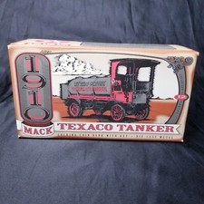 ERTL 1910 Mack Texaco Tanker Collector Series  12 Die Cast Coin Bank Made 1995