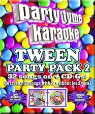 Party Tyme Karaoke - Tween Party Pack 2 [4 CD][32+32-Song Party Pack] Music