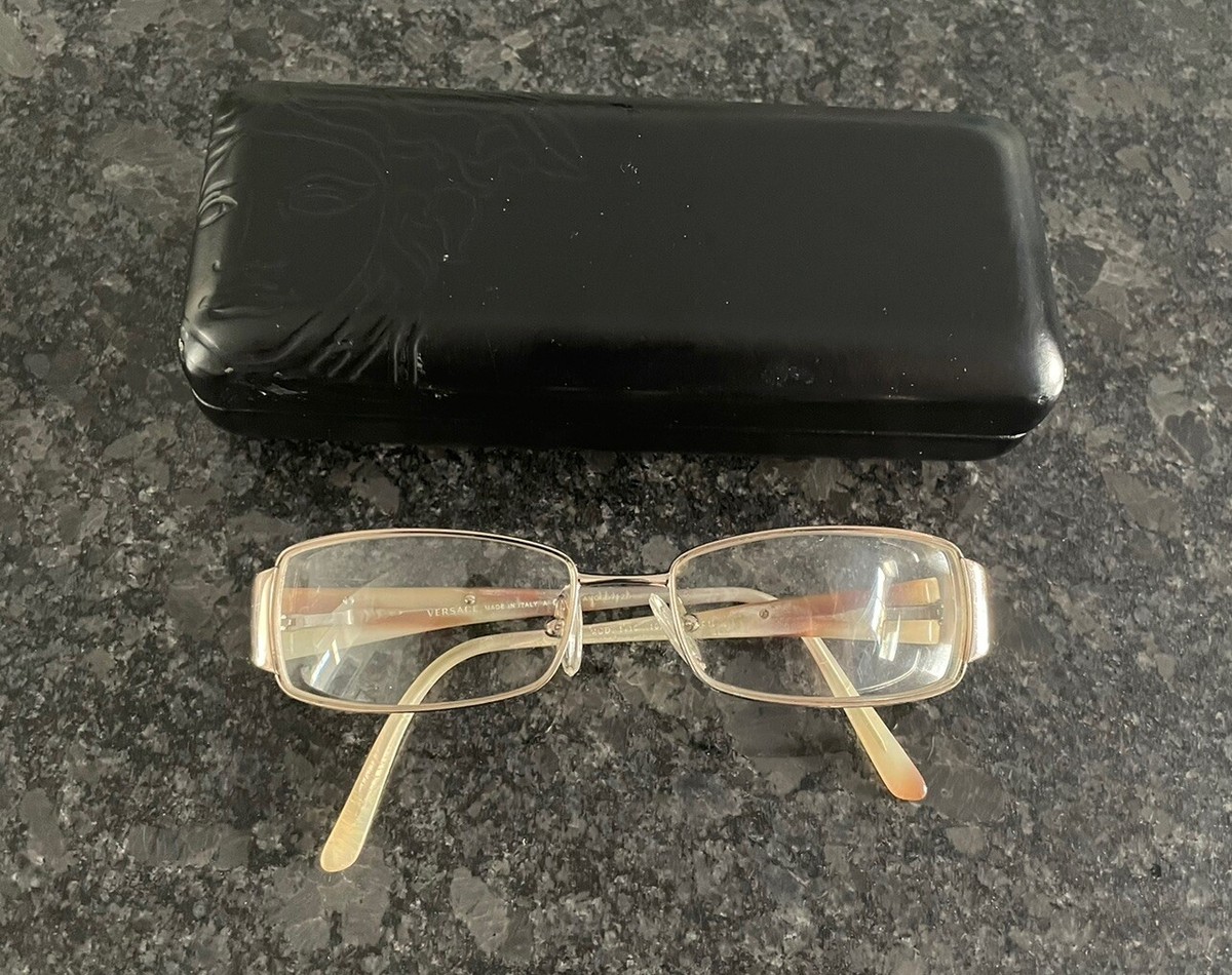 VERSACE MOD 1110 1052 51-16-135 GOLD BROWN FLEX HINGE  display picture 3