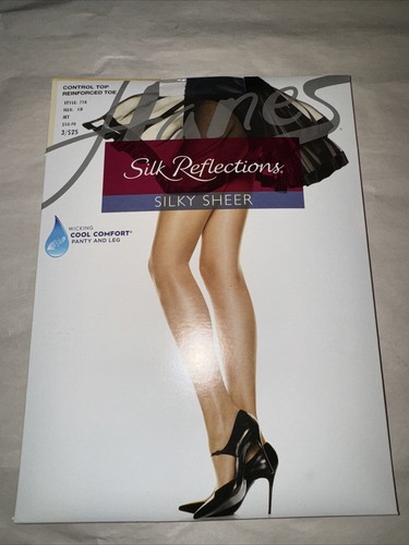 Hanes Women's Non Control Top Sandalfoot Silk Reflections Panty Hose, Barely