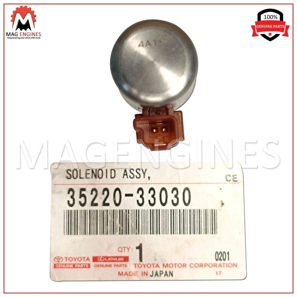 35220-33030 GENUINE OEM SOLENOID ASSY, CLUTCH CONTROL, NO.2 3522033030 - Imagem 4 de 4