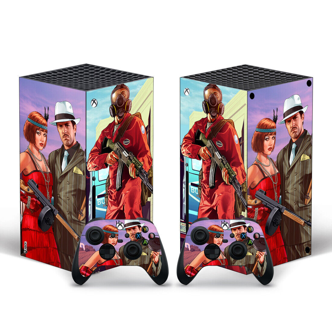 GTA Grand Theft Xbox Series X Skin Sticker Decal Wrap for console & controllers